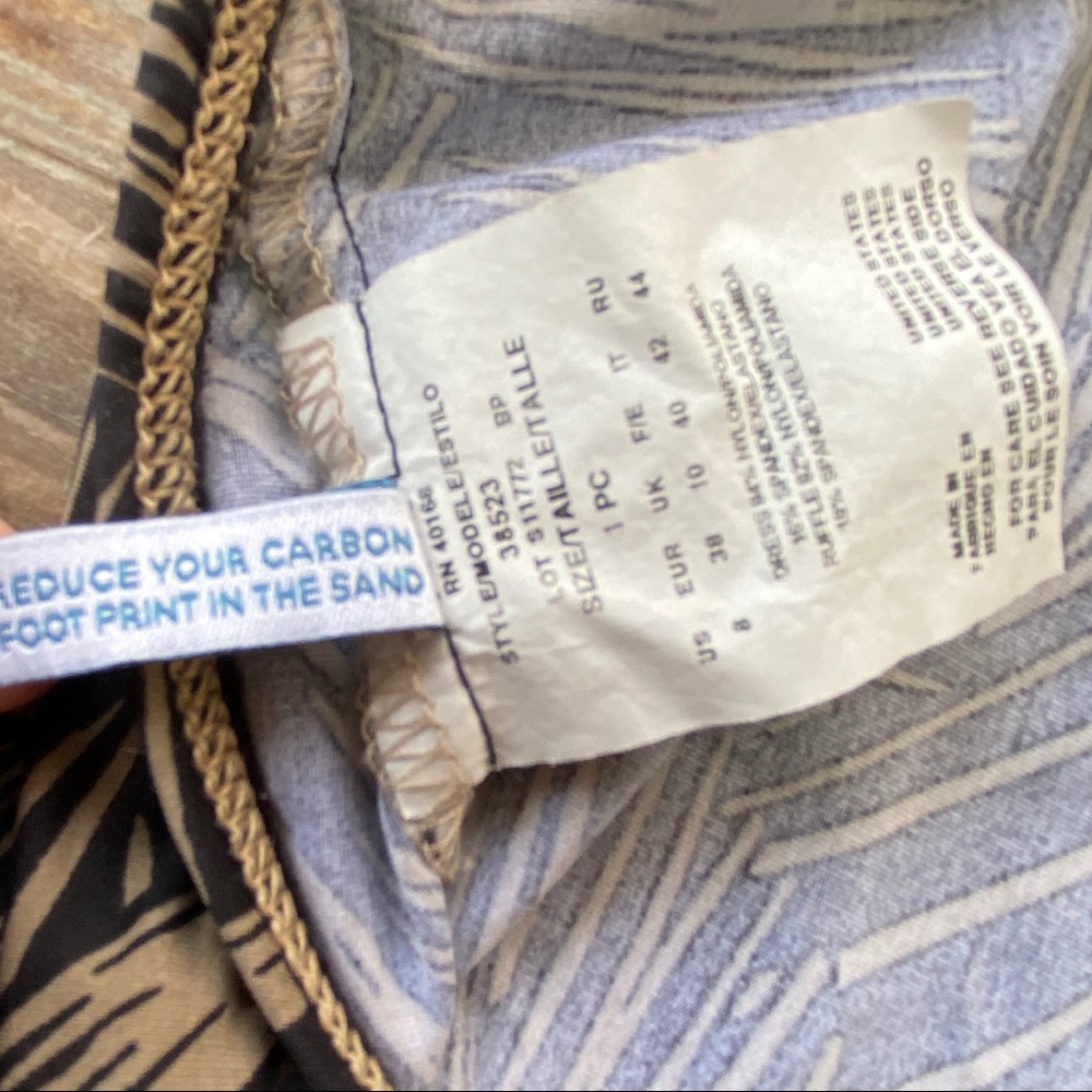 Eco Swim by Aqua Green One Piece Swimsuit Size 8 - Picture 9 of 11